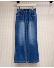 Miu Miu Women's Wide-Leg Jeans Blue