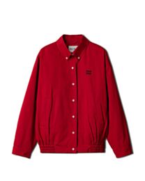 Miumiu Women's Heavy Poplin Blouson Jacket Red