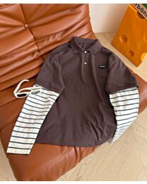 Miu Miu Jersey Polo Shirt Coffee