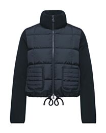 Moncler Women's Knitted-Panels Puffer Jacket