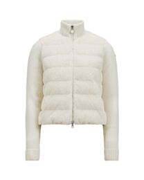 Moncler Women's Women's Padded Wool And Teddy Zip-Up Cardigan