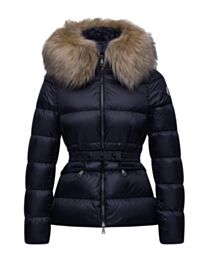 Moncler Women's Boed Hooded Shearling-Trimmed Short Down Jacket 