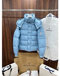 Moncler Women's Women's Hooded Down Jacket Blue