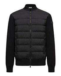 Moncle Men's Quilted Cotton Zip-Up Cardigan