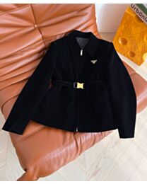Prada Women's Velvet Jacket Black