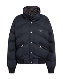 Prada Women's Women'sCotton And Silk Down Jacket Black