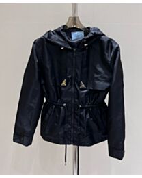 Prada Women's Short Nylon Jacket Black