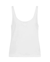 Prada Women's Logo Cotton Camisole White