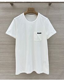 Prada Women's Cotton Knit T-shirt White