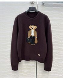 Ralph Lauren Women's Collection Polo Bear Cashmere Sweater