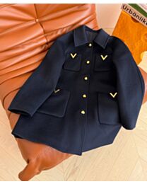 Valentino Women's Wool Coat Black