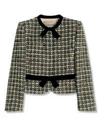 Valentino Women's Garavani Tweed Jacket Black