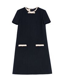 Valentino Women's Garavani Bow-Embellished Tweed Dress