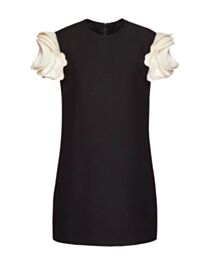 Valentino Women's Crepe Couture Short Dress Black