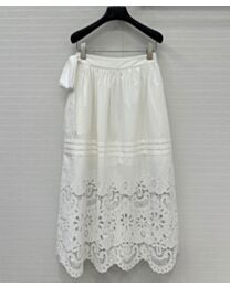 Valentino Women's Lace long Skirt White