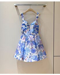 Zimmermann Women's Printed Slip Dress Blue