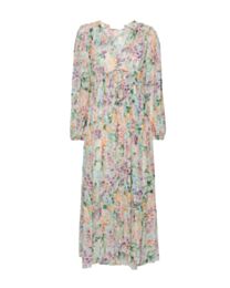 Zimmermann Women's Multicolor Halliday Ruffle Maxi Dress Green
