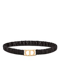 Christian Dior 30 Montaigne Stretch Belt Black