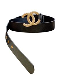 Chanel Caviar Cowhide Belt Black