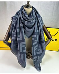 Fendi FF shawl made of mulberry silk and wool blend