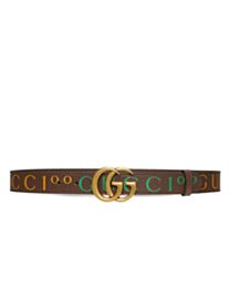 Gucci Unisex 100 GG Marmont Belt Henna