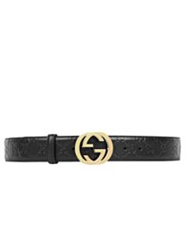 Gucci Signature leather belt Black