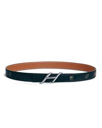 Hermes Hdn Belt Buckle & Hermes Sur Mer Reversible Leather Strap 24 MM Black