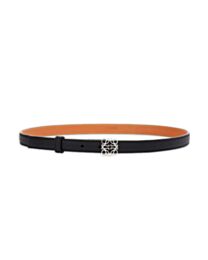 Loewe Anagram Belt In Pebble Grain Calfskin Black