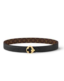 Louis Vuitton LV Flowergram Round 30mm Reversible Belt Black