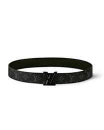 Louis Vuitton LV Initials double-sided belt with buckle 40mm Black