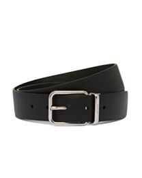 Prada Leather Reversible Belt Black