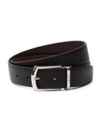 Prada Reversible Saffiano Leather Belt Black