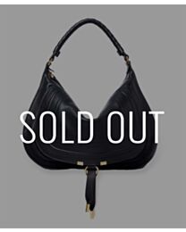 Chloe Marcie Shoulder Bag In Soft Leather Black