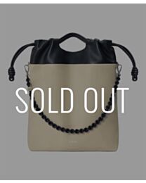 Loewe Flamenco Two-Tone Leather Tote Cream