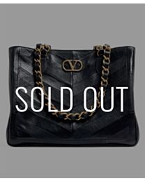 Valentino Garavani Laseine Shopping Bag Black