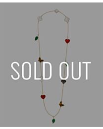 Van Cleef & Arpels Lucky Alhambra Long Necklace, 12 Motifs Green