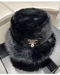 Not for sale: Prada Logo Wool Bucket Hat Black