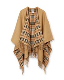 Not for sale: Burberry Reversible Check Wool Cape Apricot