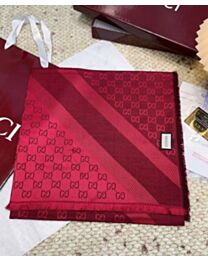 Not for sale: Gucci GG Jacquard Cashmere Scarf Red