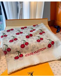 Not for sale: Louis Vuitton x TM Denim Cerise Shawl White