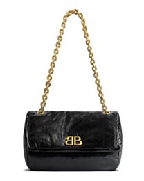 Balenciaga Monaco Small Chain Bag Black