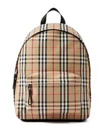 Burberry Check Backpack Apricot