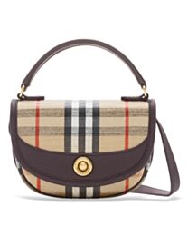 Burberry Mini Highlands Bag Dark Coffee
