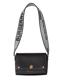 Burberry Topstitched Leather Shoulder Bag 