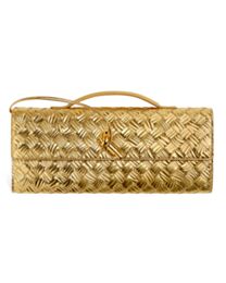 Bottega Veneta Andiamo Clutch 741511 Golden