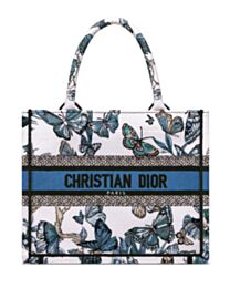 Christian Dior Small Dior Book Tote Blue