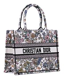 Christian Dior Lucky Medium Dior Book Tote White