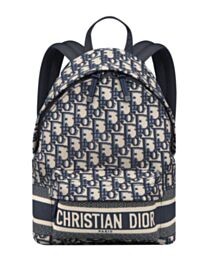 Christian Dior Small DiorTravel Backpack Dark Blue