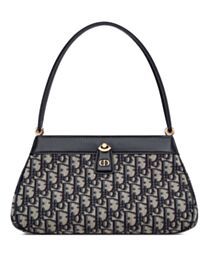 Christian Dior Medium Dior Key Bag Dark Blue