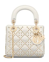 Christian Dior Mini Lady Dior Bag Cream